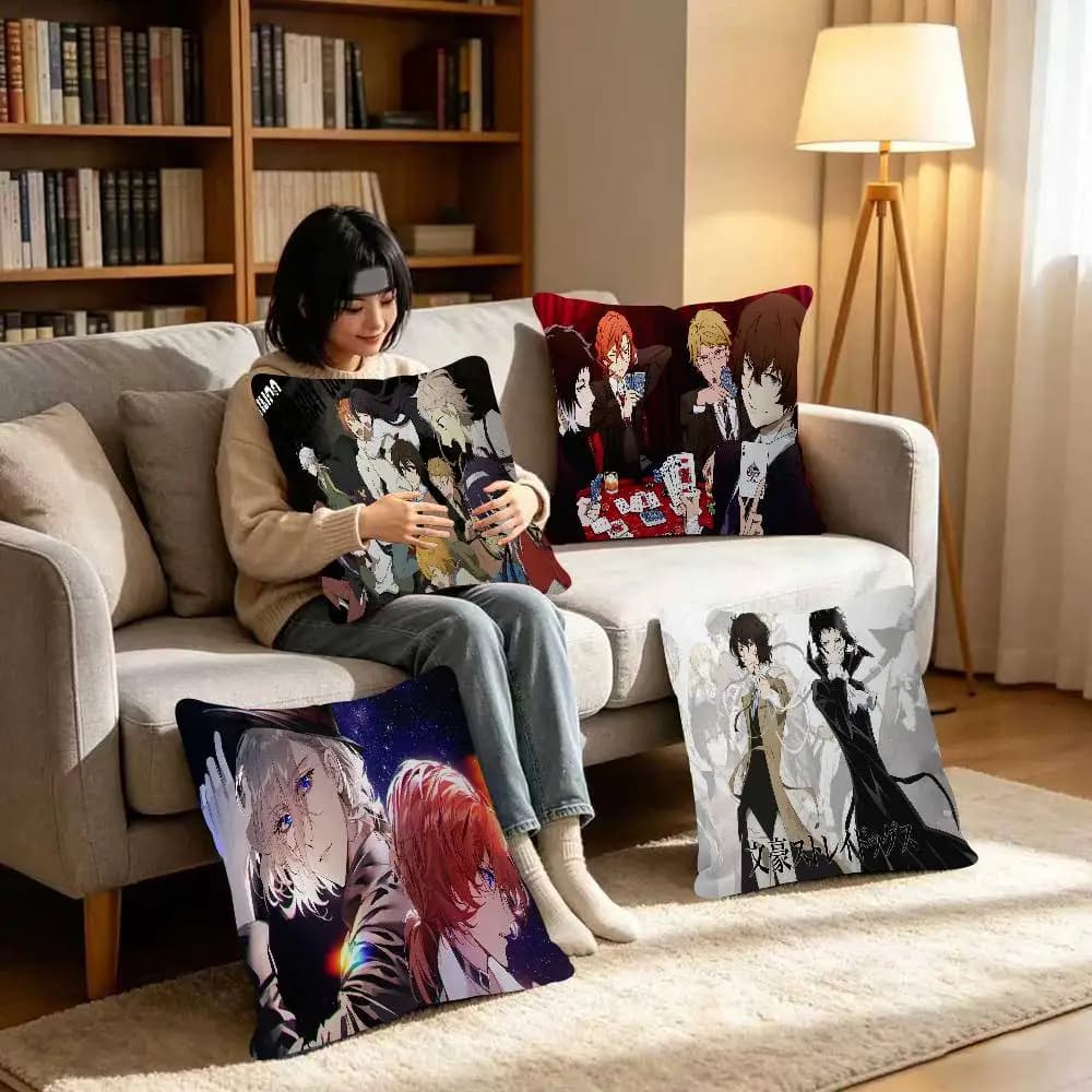 Bandai Bungo Stray Dogs Nakahara Chuya Copricuscino da appendere, copricuscino per divano, decorazione per la casa, regalo per bambini