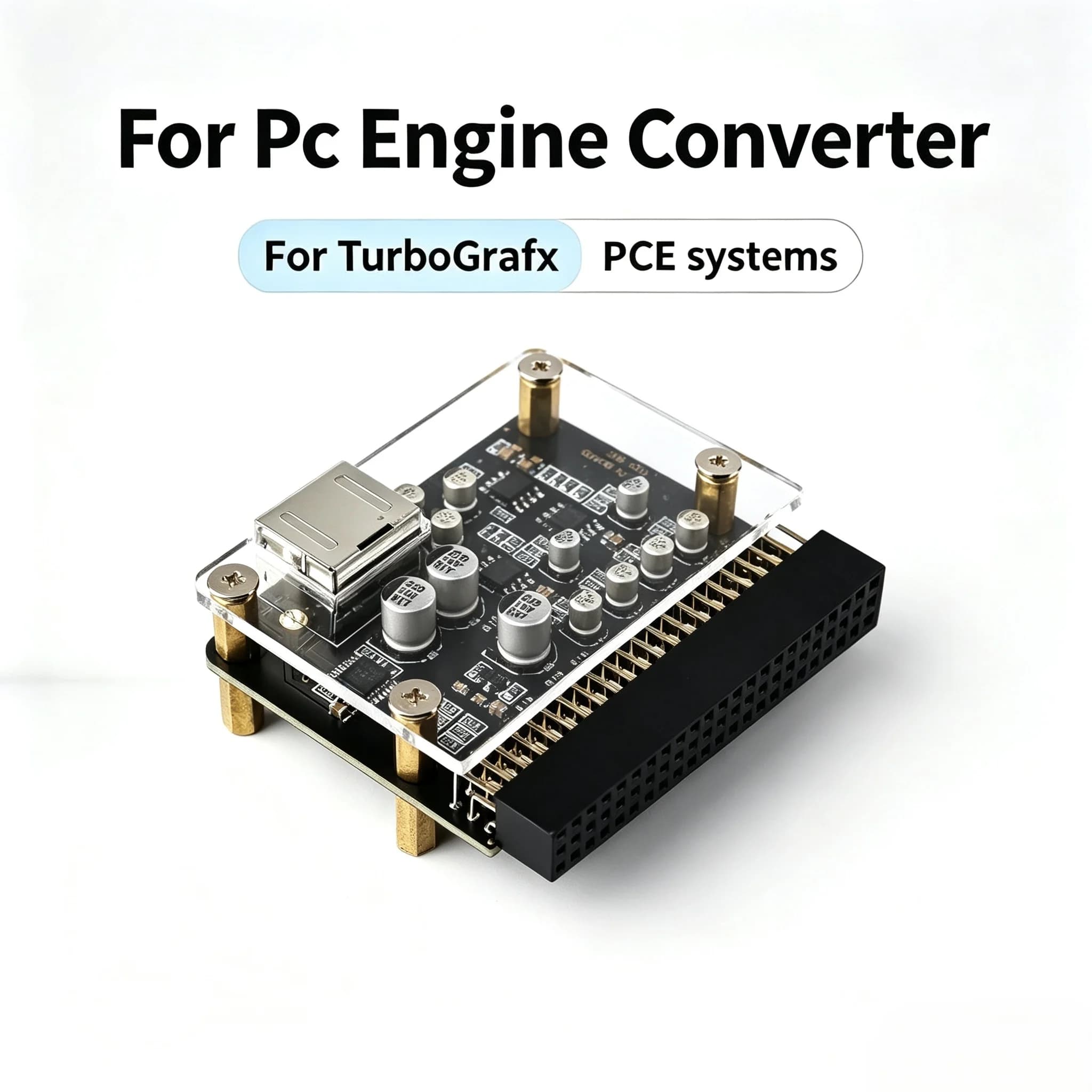 Pc Engine Converter EDFX HDMI Cable Gaming Accessories Compatible with TurboGrafx and PCE systems Durable material