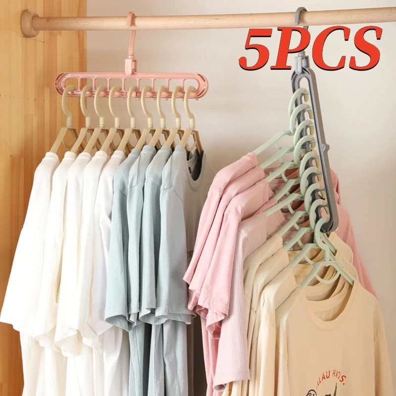 1-5 pieces magic multi-port support hangers for clothes racks plastic hangers clothes hangers for drying storage hangers