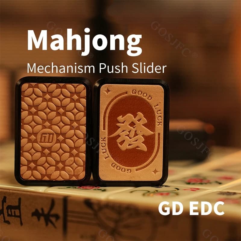 GD EDC Mahjong Meccanismo Push Slider Giroscopio con punta delle dita Giocattoli antistress Spinner antistress