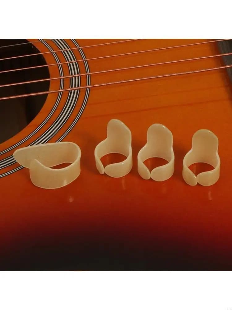 Luminously Thumb/Finger Picks Guitar Finger Picks Replacement Flat Thumbpicks Finger Cot Picks for Acoustic Guitar