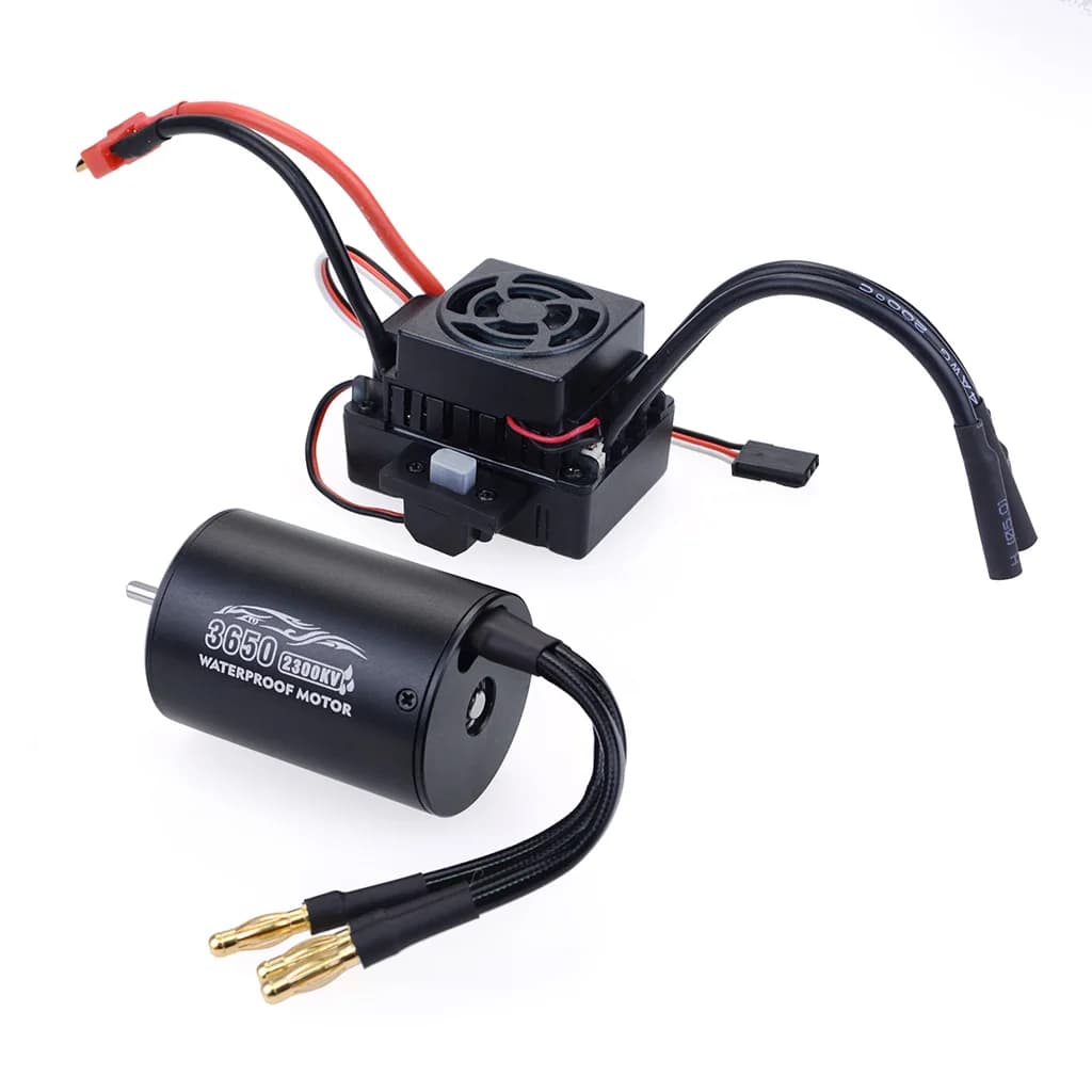 1:10 1:12 Impermeabile F540 3650 3660 2300KV 3100KV 3900KV 2600KV 3300KV 4370KV Motore Brushless 60A ESC per RC Fuoristrada Camion Auto