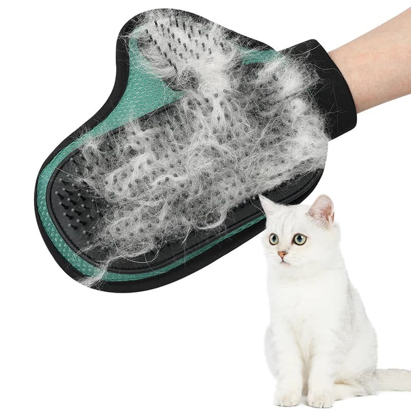 Forniture per animali domestici Massaggio da bagno Guanti da massaggio Massaggio per cani e gatti Pulizia da bagno Forniture per toelettatura Spazzola per la rimozione dei peli in silicone