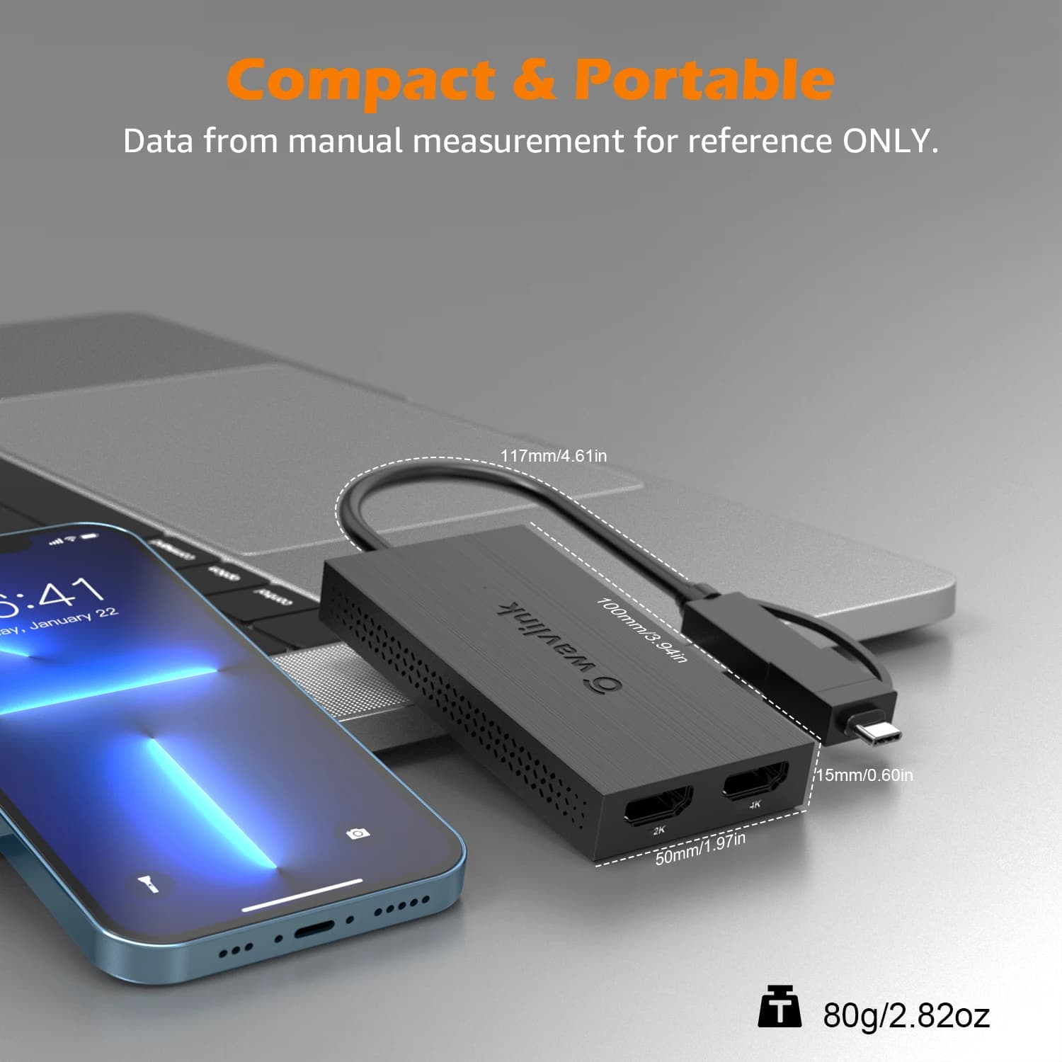 USB 3.1/USB C to HDMI single/double chip SM768 Type C Double monitor for Windows 7/8/8.1/10 Mac OS