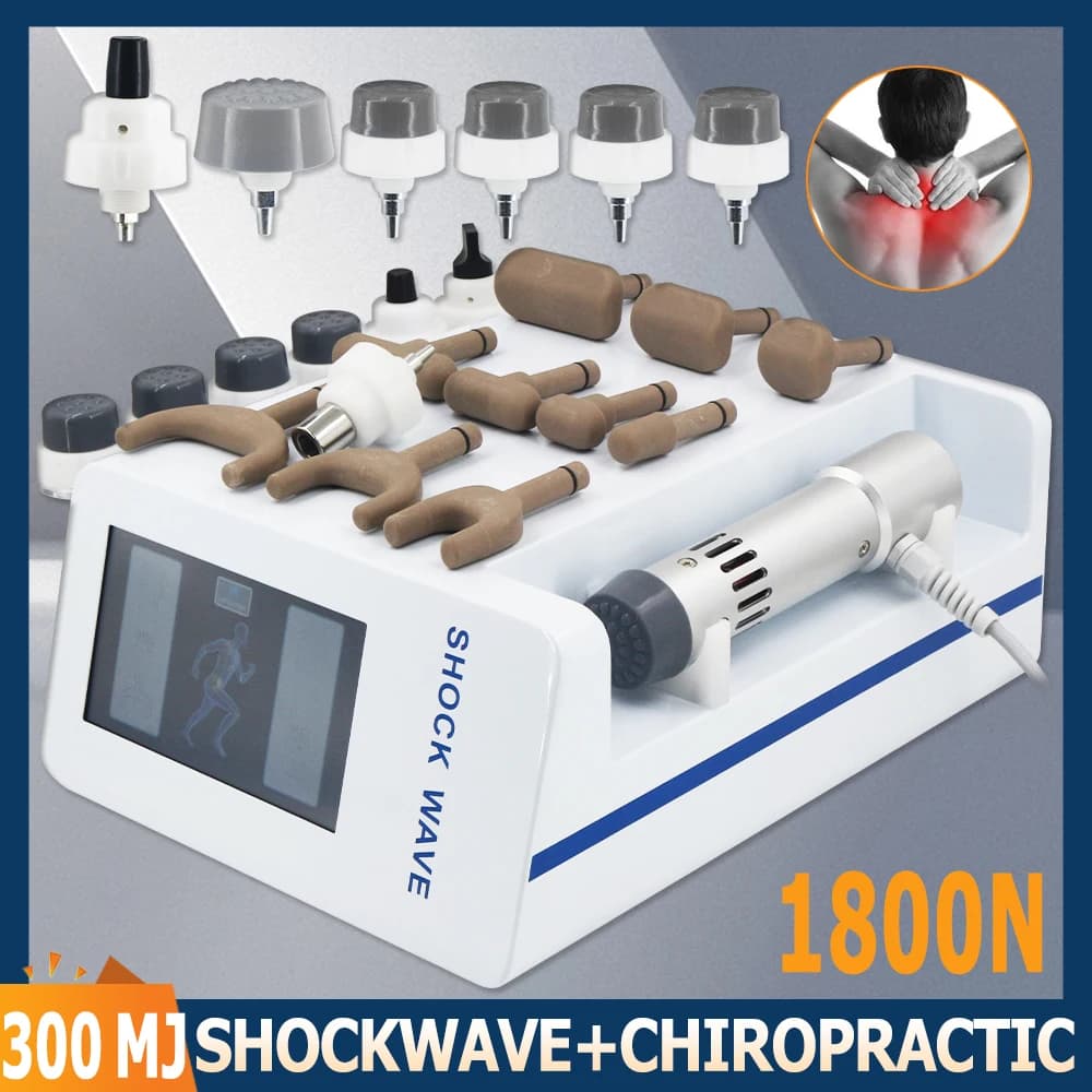 Professional Winding Machine 300MJ, Allevia il Dolore Lombare, Pistola per Massage Correcto Chiropratico 1800N, Massage 2 in 1