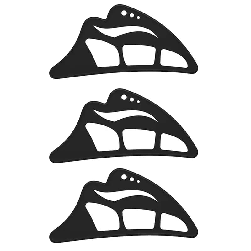 【LOVE】Stencil riutilizzabile per il trucco degli occhi, 3 pezzi, stencil per ombretto 5 in 1, strumento per il trucco degli occhi in silicone