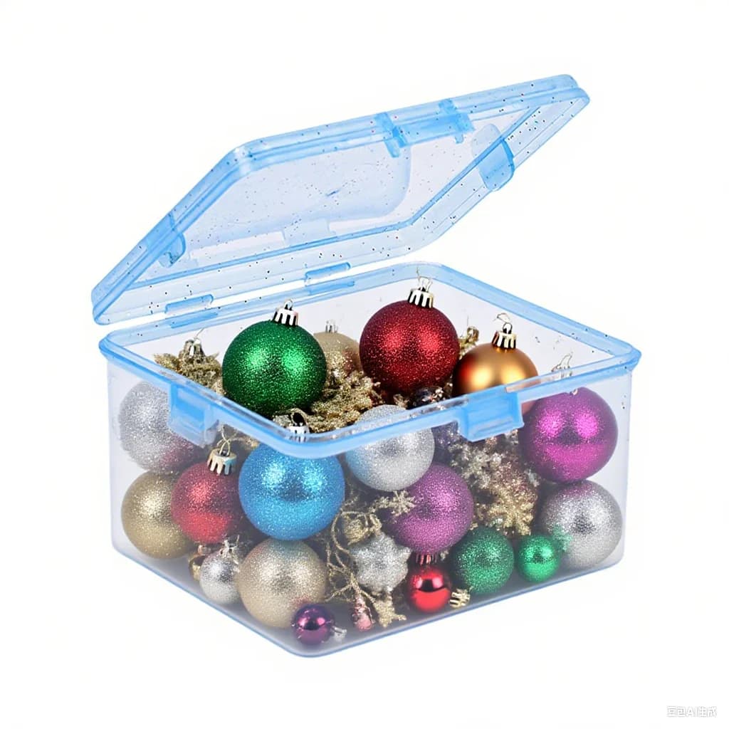 Scatola portaoggetti in plastica Cartoline fotografiche Piccola scatola per carte fotografiche Scatola per organizer da scrivania Classificazione della pellicola Custodia a ribalta Cancelleria