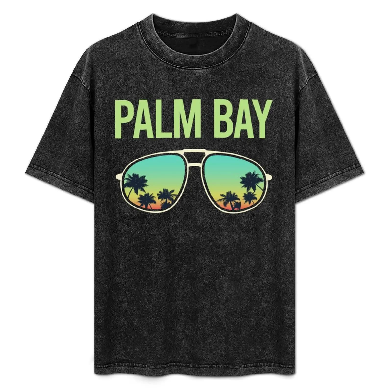 T-shirt Nature Glasses Palm Bay, taglia grande, maglietta casual ampia e comoda