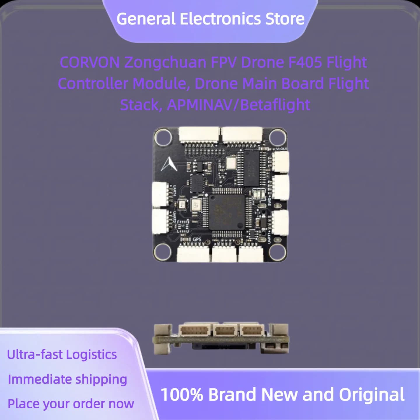 CORVON Zongchuan FPV Drone F405 Flight Controller Module, Drone Main Board Flight Stack, APMINAV/Betaflight