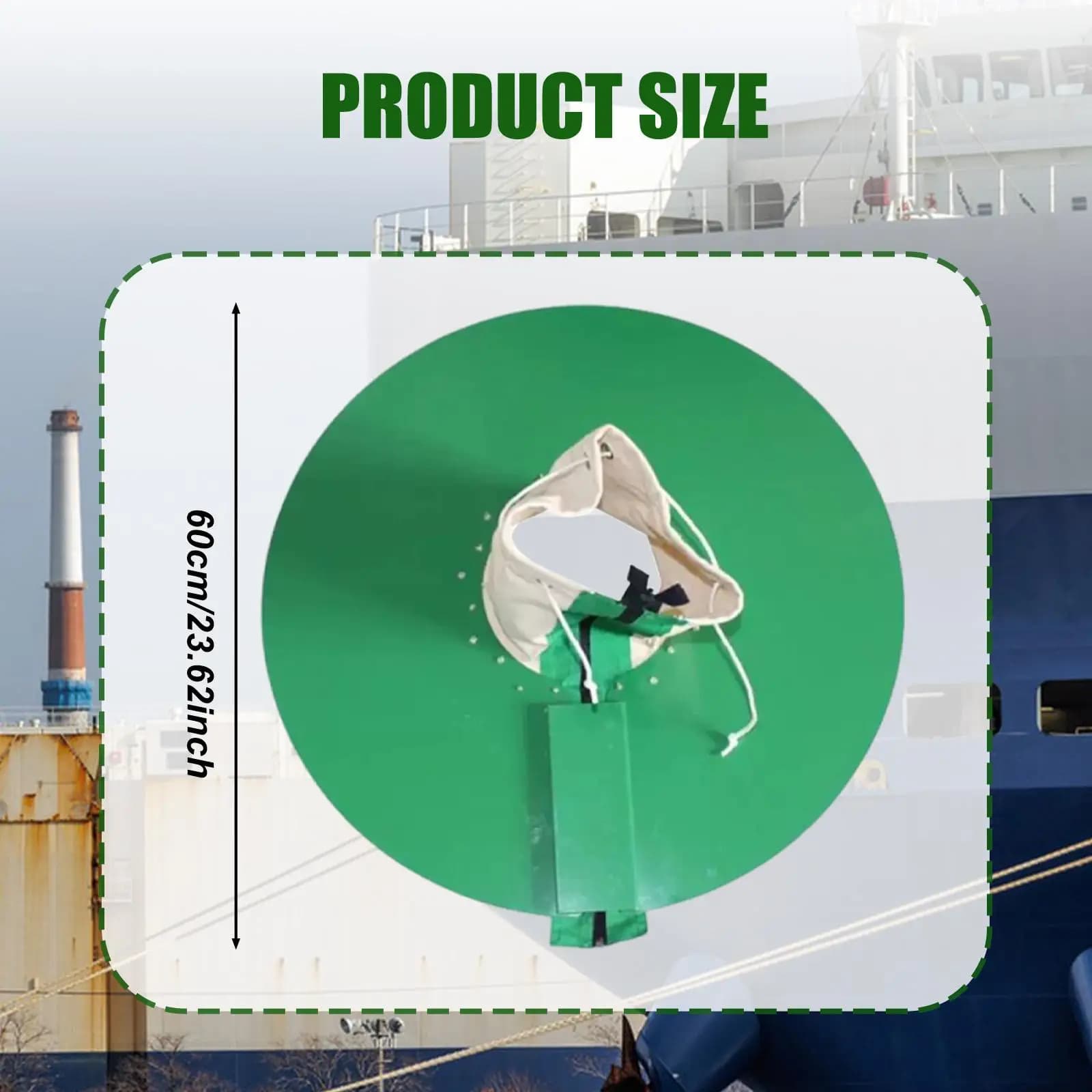 Pannello Barriera per Topi Marini 60cm Bianco in Ghisa e Tela, Affidabile Scudo Anti-Roditori per Sicurezza Corde Imbarcazioni