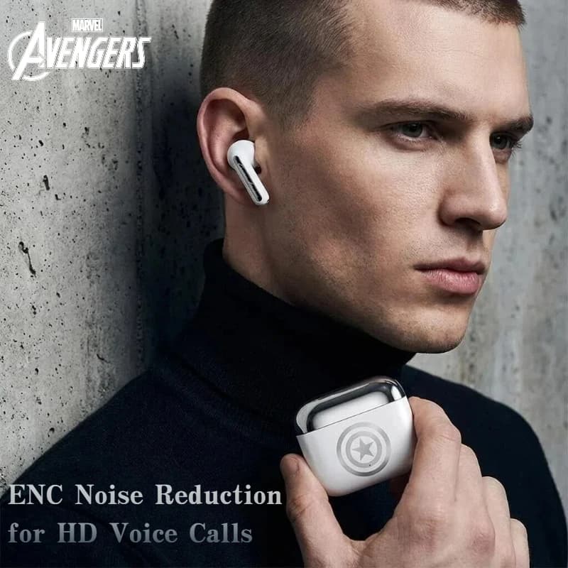 MARVEL Collaboration TWS Cuffie wireless Auricolari compatibili con Bluetooth 5.4 Auricolari impermeabili per Xiaomi iPhone Pro4
