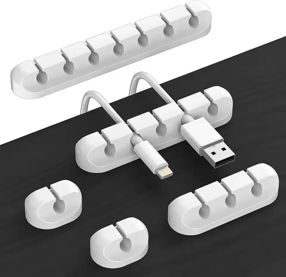 Cable Organizer Management Wire Holder Flexible USB Cable Winder Tidy Silicone Clips For Mouse Keyboard Earphone Protector
