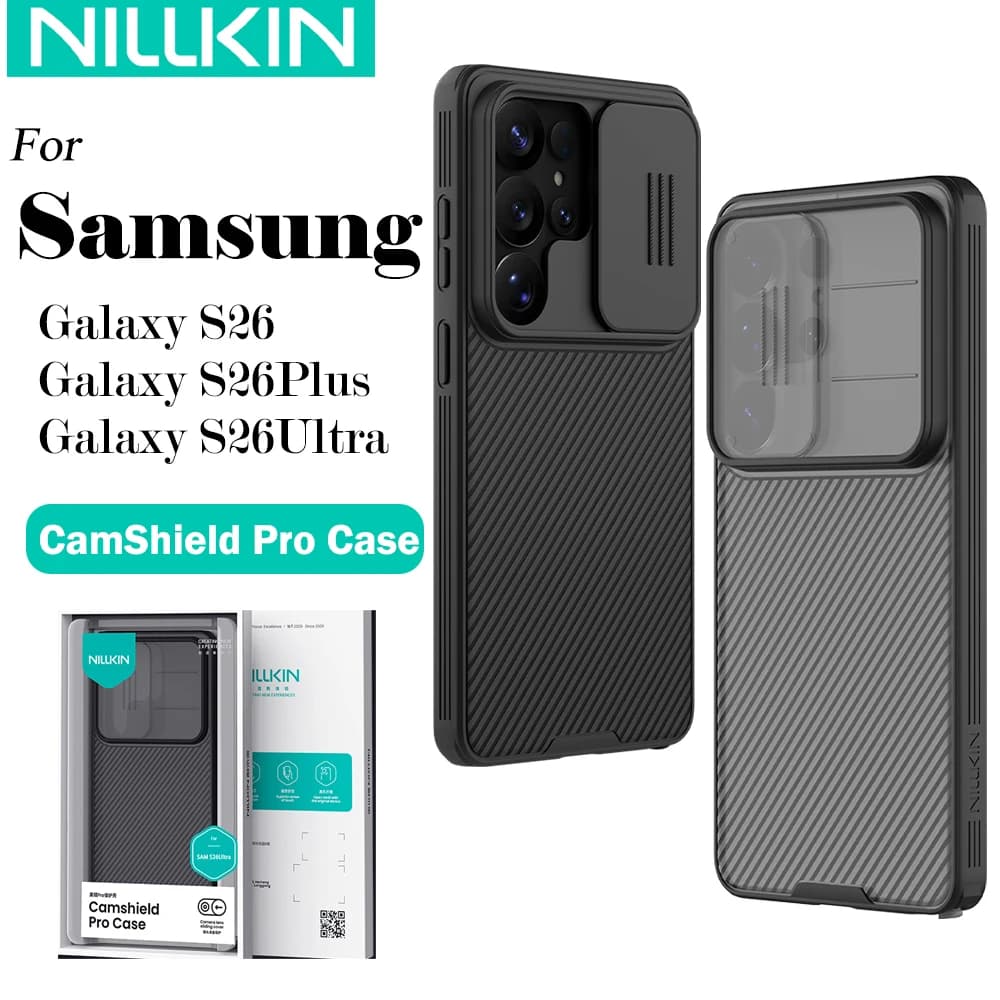 Nillkin per Samsung Galaxy S26 Ultra S26+ S26 Plus Custodia CamShield Pro con Protezione Scorrevole per Fotocamera