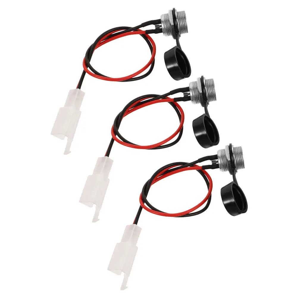 Parte di ricambio per porta di ricarica per scooter da 3 pezzi, compatibile con tricicli elettrici da 49 cc, mini bici, quad, porta di ricarica robusta