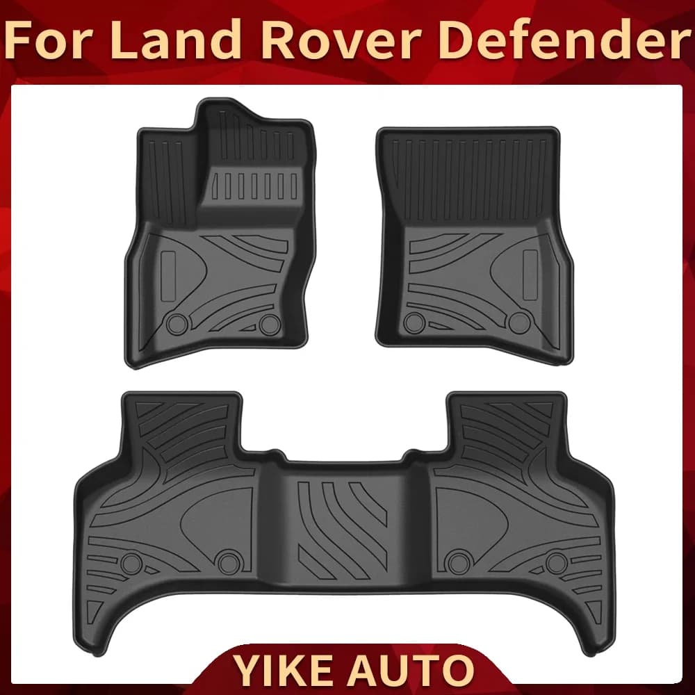 Per Land Rover Defender 110 L663 2020-2023 5 porte Benzina Auto Tappetini per auto TPE Tappetini inodore Pad Vassoio impermeabile Zerbino