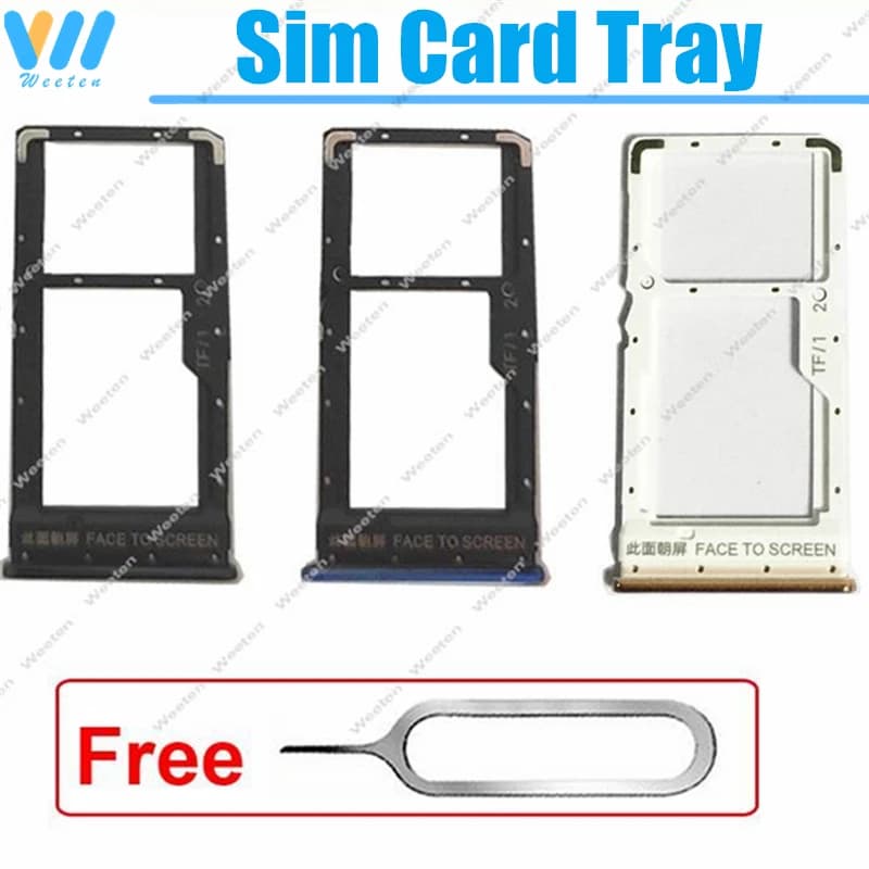 Vassoio per Sim Card per Xiaomi POCO X3 X3 NFC X3Pro SIM Card SD Memory Card Reader Holder Slot Adapter Socket parti di riparazione di ricambio