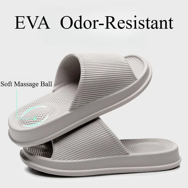 Pantofole da massaggio in EVA con comfort simile alla nuvola Pantofole da bagno antiscivolo resistenti agli odori Scarpe da casa da donna Sandali impermeabili da uomo