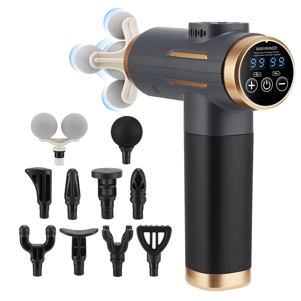 Fascial Massage Gun Electric High-Frequency Vibration Muscle Relaxation Electric Shoulder Massage Gun Waist and Back Massager