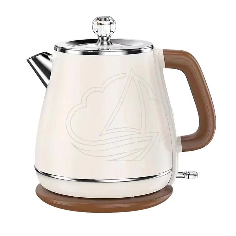 Bollitore Elettrico in Acciaio Inox 304 da 1,8L a Doppio Strato con Spina EU e Spegnimento Automatico