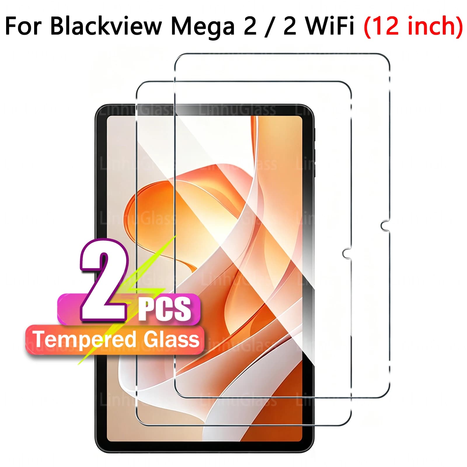 Pellicola Protettiva per Schermo Tablet Blackview Mega 2 WiFi / Mega 2 (12 pollici) 2025 HD Anti-Impronta Senza Bolle Vetro Temperato Premium
