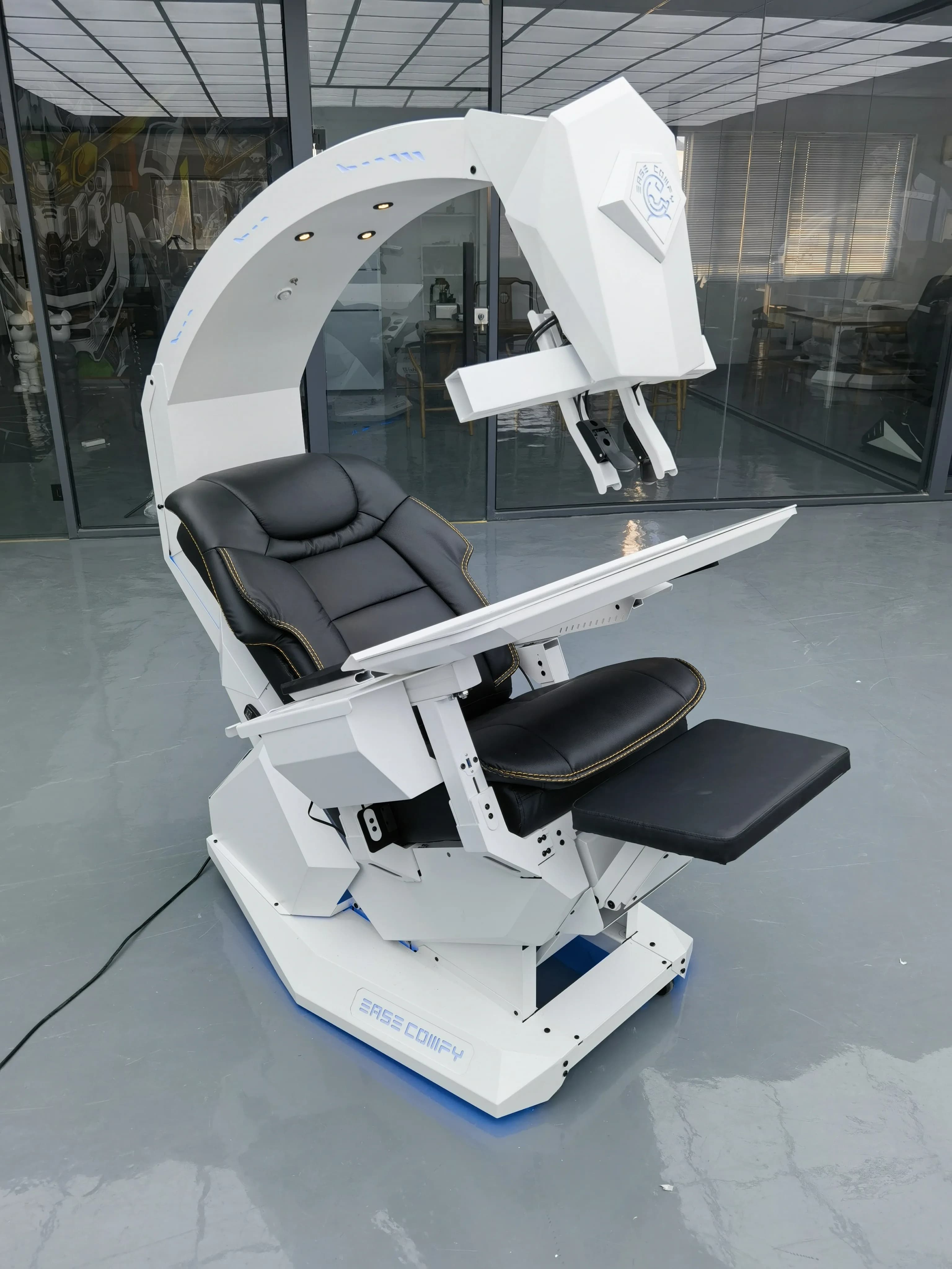 Easecomfy T2 Throne Computer Cockpit Chair Workstation Gaming Rig Support Multi Monitors zero Gravity Chair Cockpit