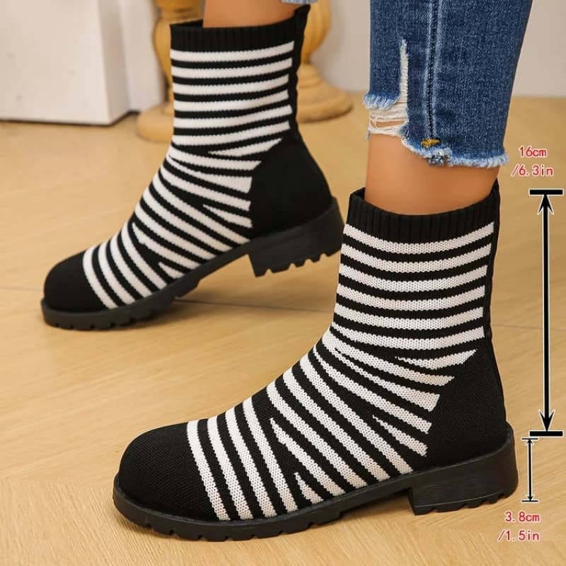 New women's fashion sock boots, spring and autumn short boots, stylish and comfortable for going out