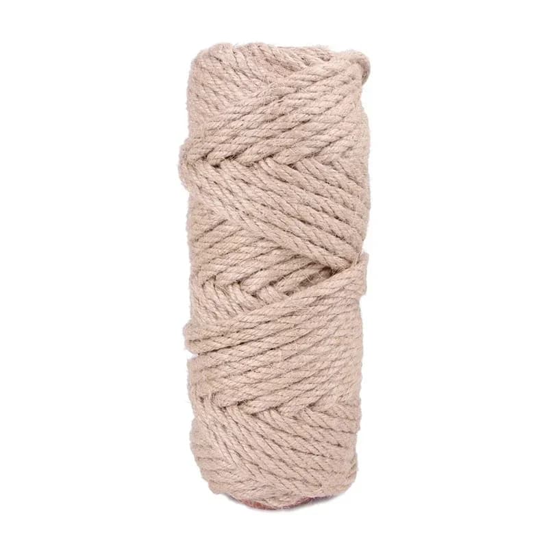 10 meters Pet Cat Scratching Spago Hemp Rolls Hemp Cable Braided Macrame Zampa Claw Furniture protection Anti-scratch protection in natural jute Corda