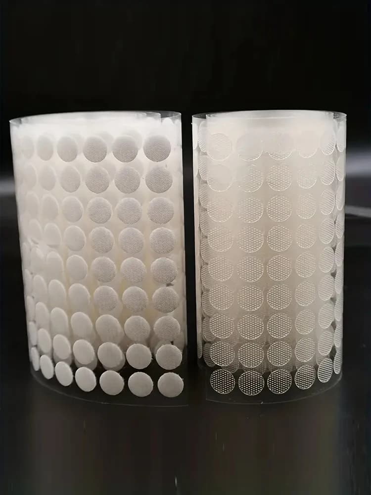 10mm 500 Pairs of round Ultra-thin Transparent Strong Velcro Kindergarten Self-adhesive Wall Stickers velcro tape magic tape
