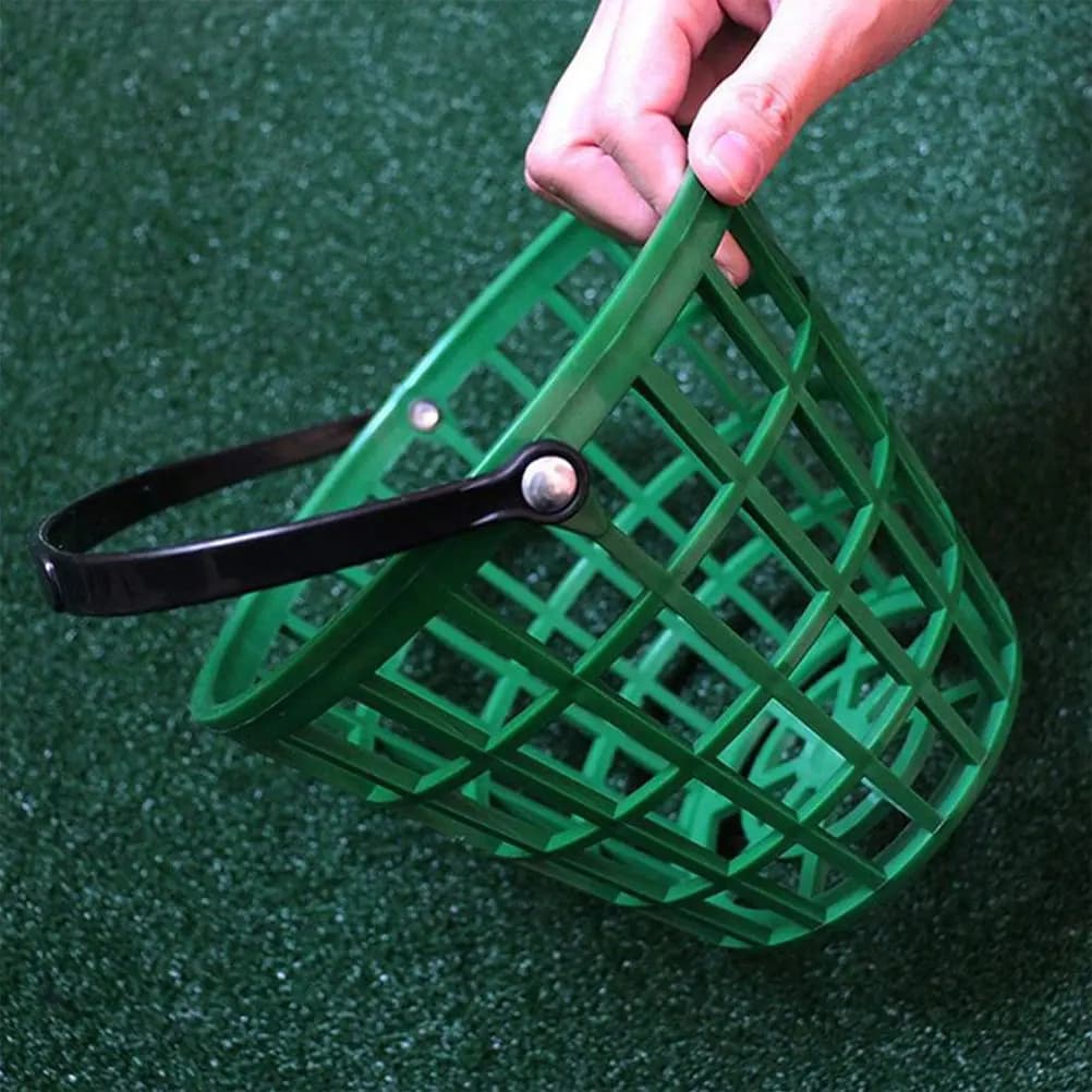 Golf Ball Storage Basket Portable Durable Plastic Ball Container for Driving Range Practice Sports Club