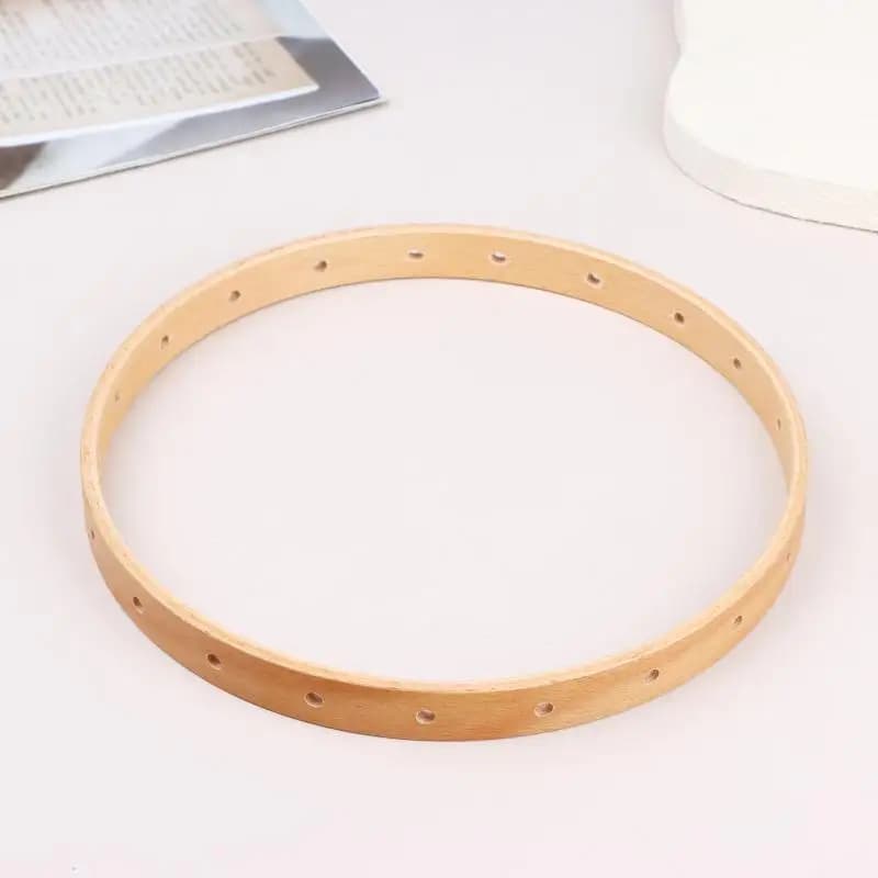 Wooden Hoops Round Wooden Knitting Loom DIY Weaving Tools Handmade Wall Hangings Crafts Home Garden Wall Decoration