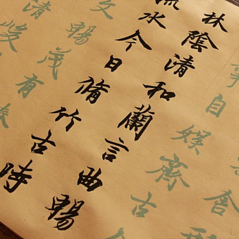 Wang Xizhi Collection Words Couplets Brush Copybook Scroll 33 Pairs Classic Couplets Running Regular Script Calligraphy Practice