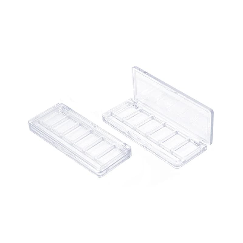 Palette Vuota per Ombretti, Strumento Fai-da-te per Trucco, Piastra per il Lifting del Viso, 6 Scomparti, Contenitore per Fard, Porta Cosmetici, Palette Ricaricabile