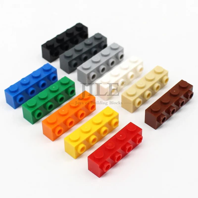 20 pz MOC Compatibile 30414 Mattoni Modificati 1x4 con Borchie sul Lato Building Blocks Bulk FAI DA TE Assembla Parti di Costruzione giocattoli