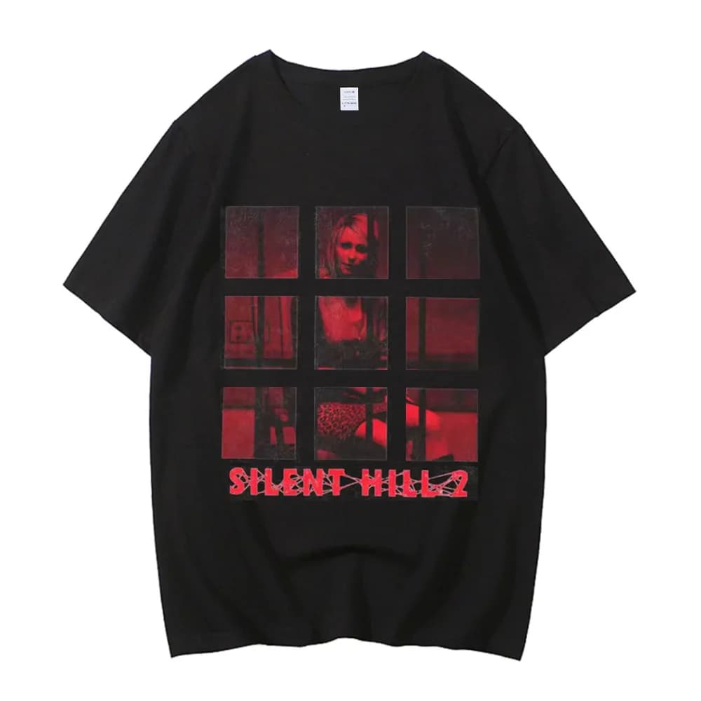 Silent Hill cotton tshirt teen Colorful Pop Culture streetwear Classic t-shirt Trendy 80s Colorful Psychedelic Breathable