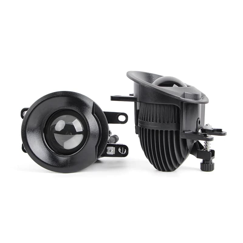 Lente proiettore bi-LED 2.0-3.0, faro fendinebbia a 3 colori, faro anteriore a LED per auto, mini fendinebbia super luminoso da 2 e 3 pollici per Toyota