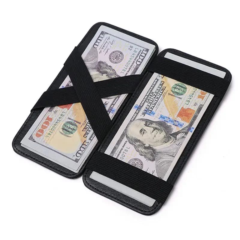 Portafoglio Organizer in PU alla Moda, Porta Carte di Credito e Documenti, Custodia Protettiva Portatile da Viaggio per Uomo, Organizzatore Banconote e Copertina Passaporto