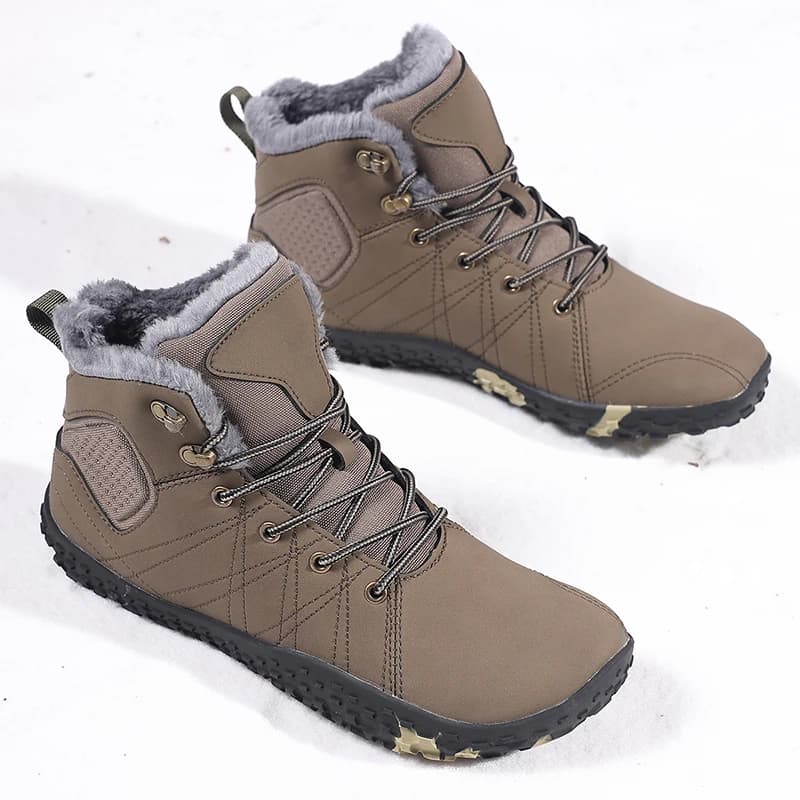 YRZL Scarpe da trekking Uomo Stivali da trekking termici antiscivolo impermeabili invernali per uomo Scarpe da trail running durevoli antiscivolo con suola spessa