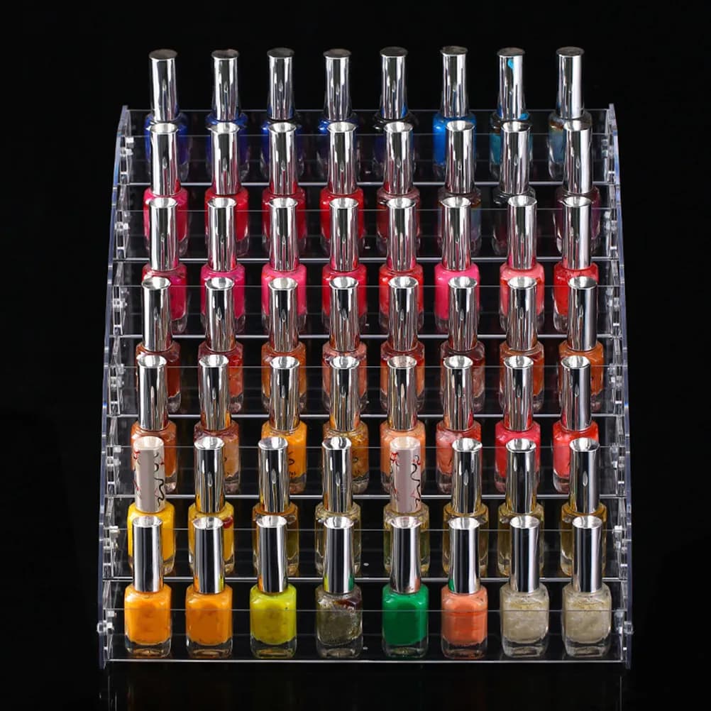 Exhibitor for Acrylic Nail Polish 7 Levels, Organizer & Storage by Design Elegant for Domestic and Commercial Use