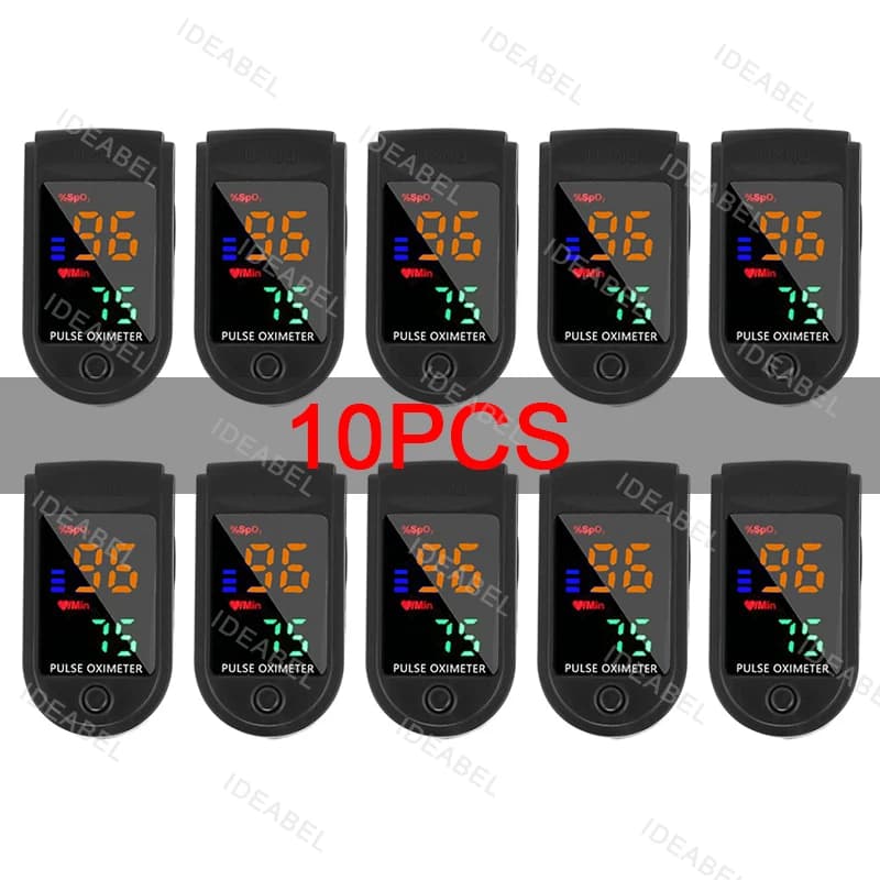 1-10P Toe Clip Pulse Oxymeter Home TFT Pulse Oxymeter Blood Oxygen Meter Portable Visual Fingertip Pulse Saturation SpO2 Monitor