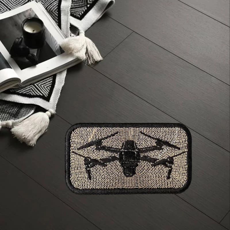 Toppe per droni Tattiche militari Distintivi morali Gancio e anello ricamati, Braccialetti adesivi decorativi per vestiti zaino