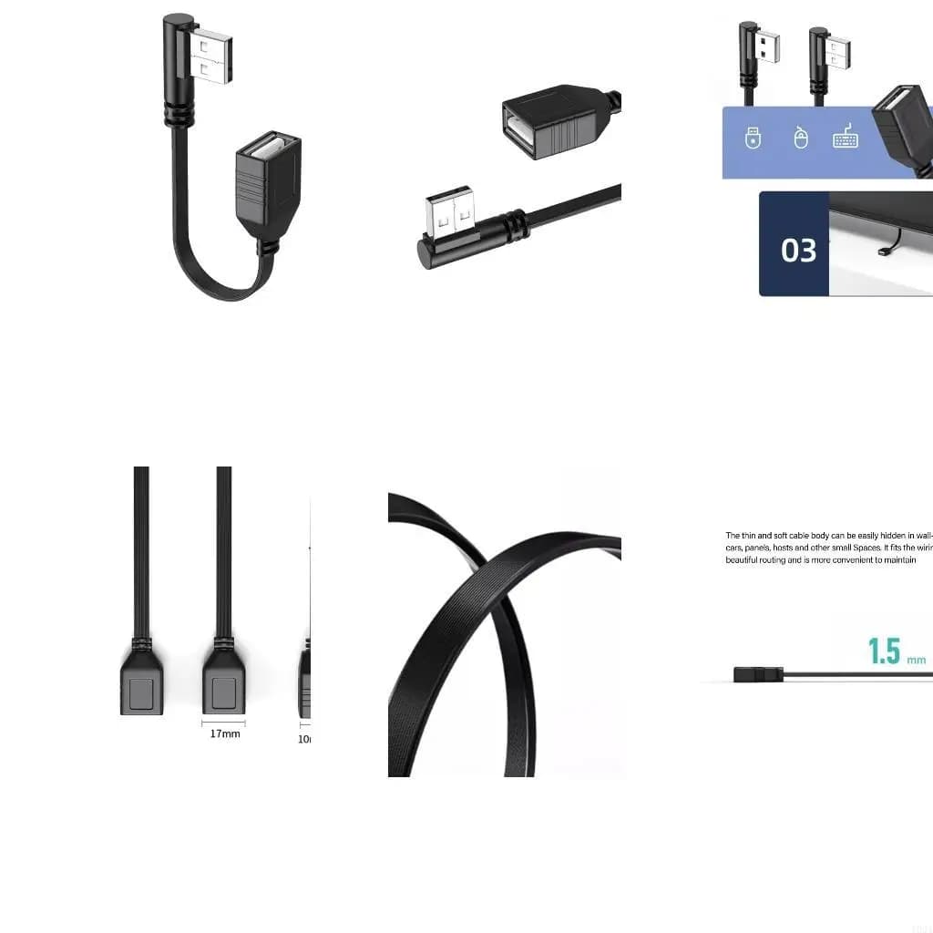 193A Extension Cord USB 2.0 Male to Female Extender Cord Adapter for Printer Keyboard Mouse Flash Drive