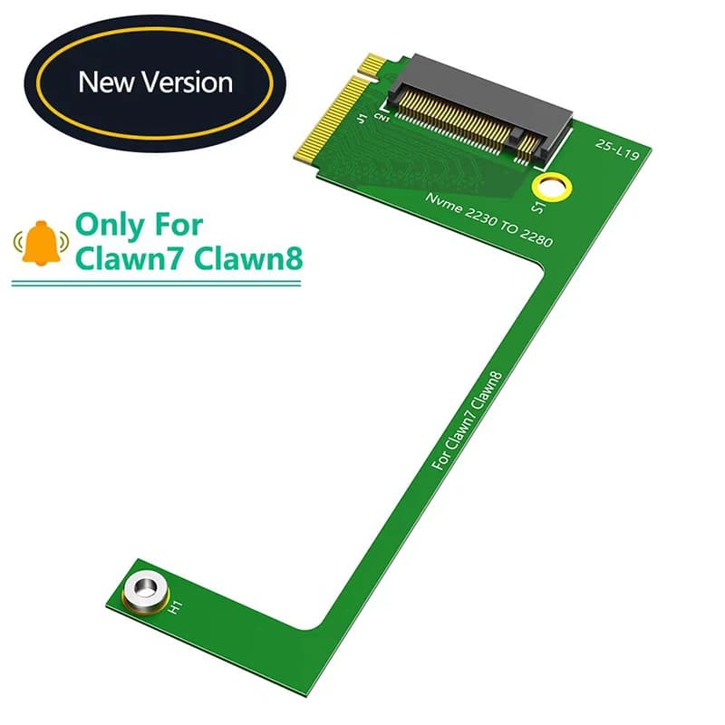 Per MSI Claw 8 AI Claw7 Claw8 SSD Adattatore Conversione portatile da 2230 a 2280 4T M2 NVME SSD Scheda di espansione M.2 Adattatore Riser Card