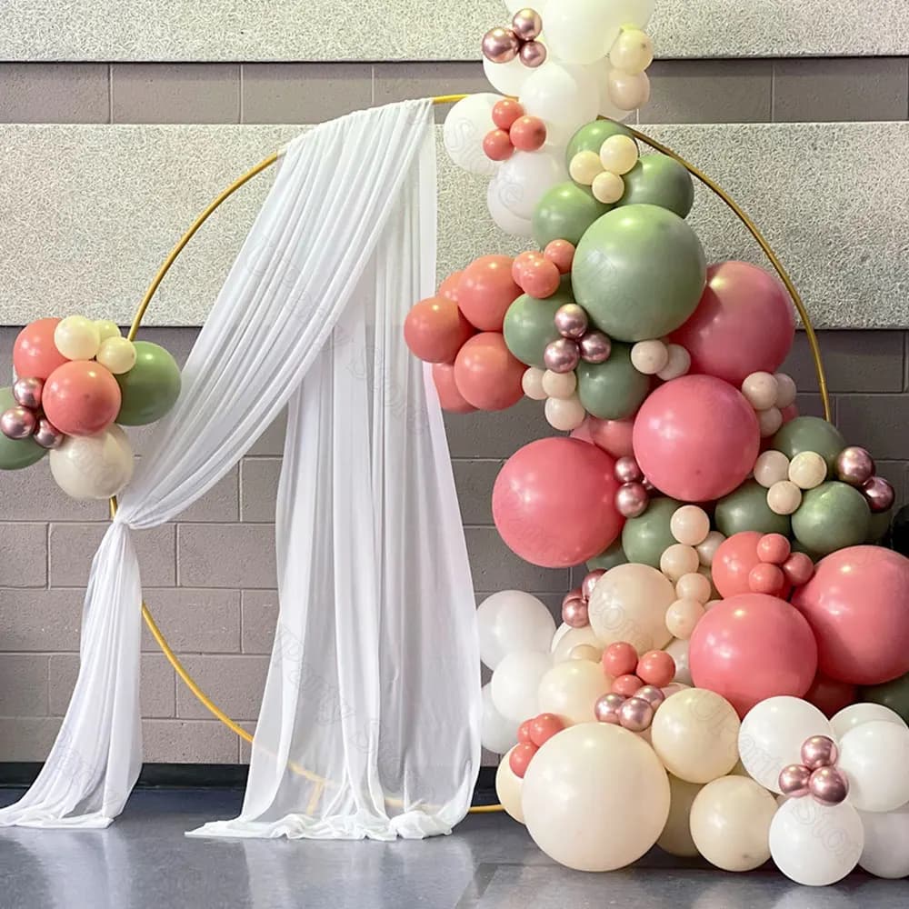 19FT Wedding Arch drappeggio tessuto di Tulle tenda per fondale trasparente tende ad arco bianco per compleanno matrimonio Baby Bridal Shower Decor
