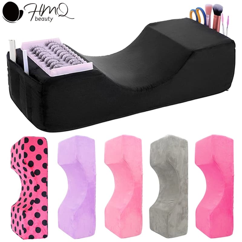 In summer Eyelash Bearing Neck Support Eyelash Mounting Memory Foam Bearing Eyelash Extension Soft cushion with pocket makeup salon