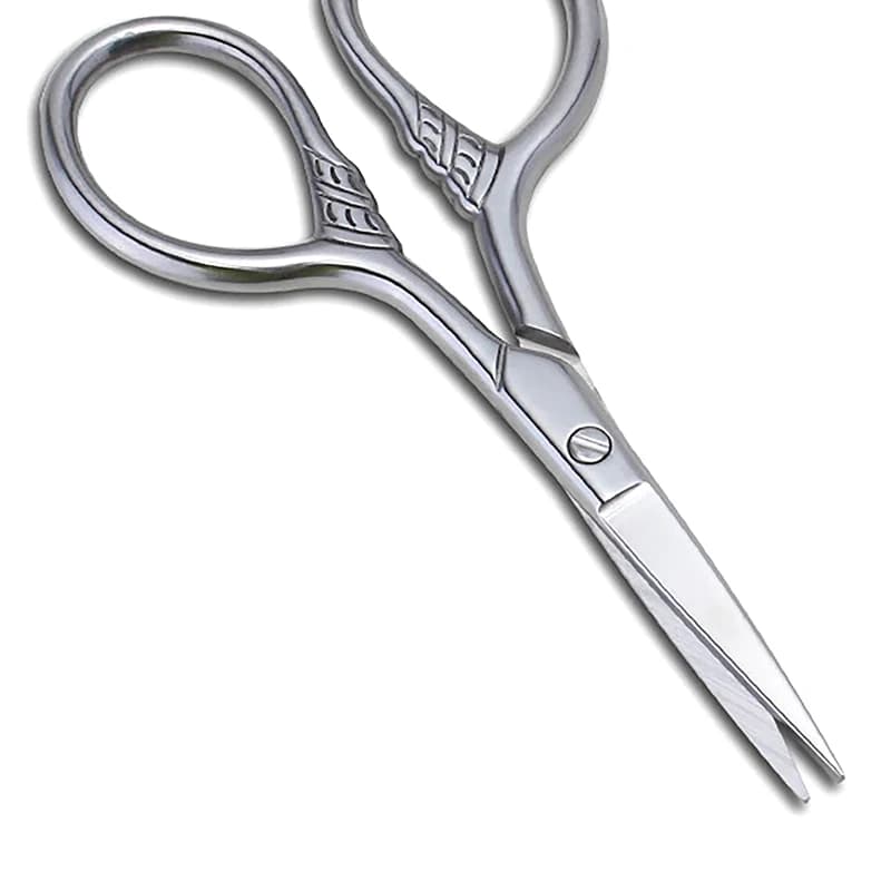 【L】1Pcs Stainless Steel Small Makeup GroomingScissors Eyebrows ForManicure NailCuticle Beard And Mustache Trimmer Nose Hair Tool