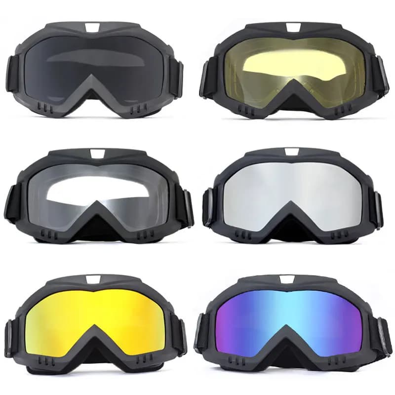 Motocross Harley Maschera Occhiali Occhiali da equitazione Occhiali da sci Maschera tattica Attrezzatura antivento