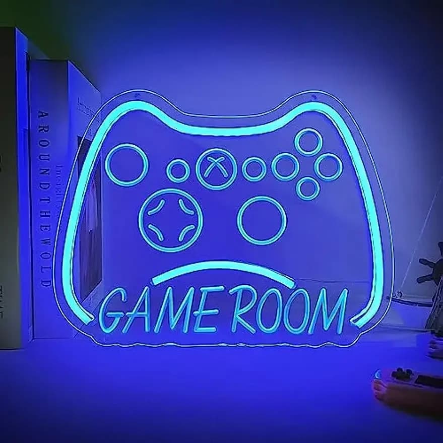 Luce al Neon USB per Sala Giochi, Insegna LED Dimmerabile da Parete per Zona Giochi, Stanza dei Ragazzi, Camera da Letto, Decorazione Murale, Regalo di Compleanno per Ragazzi