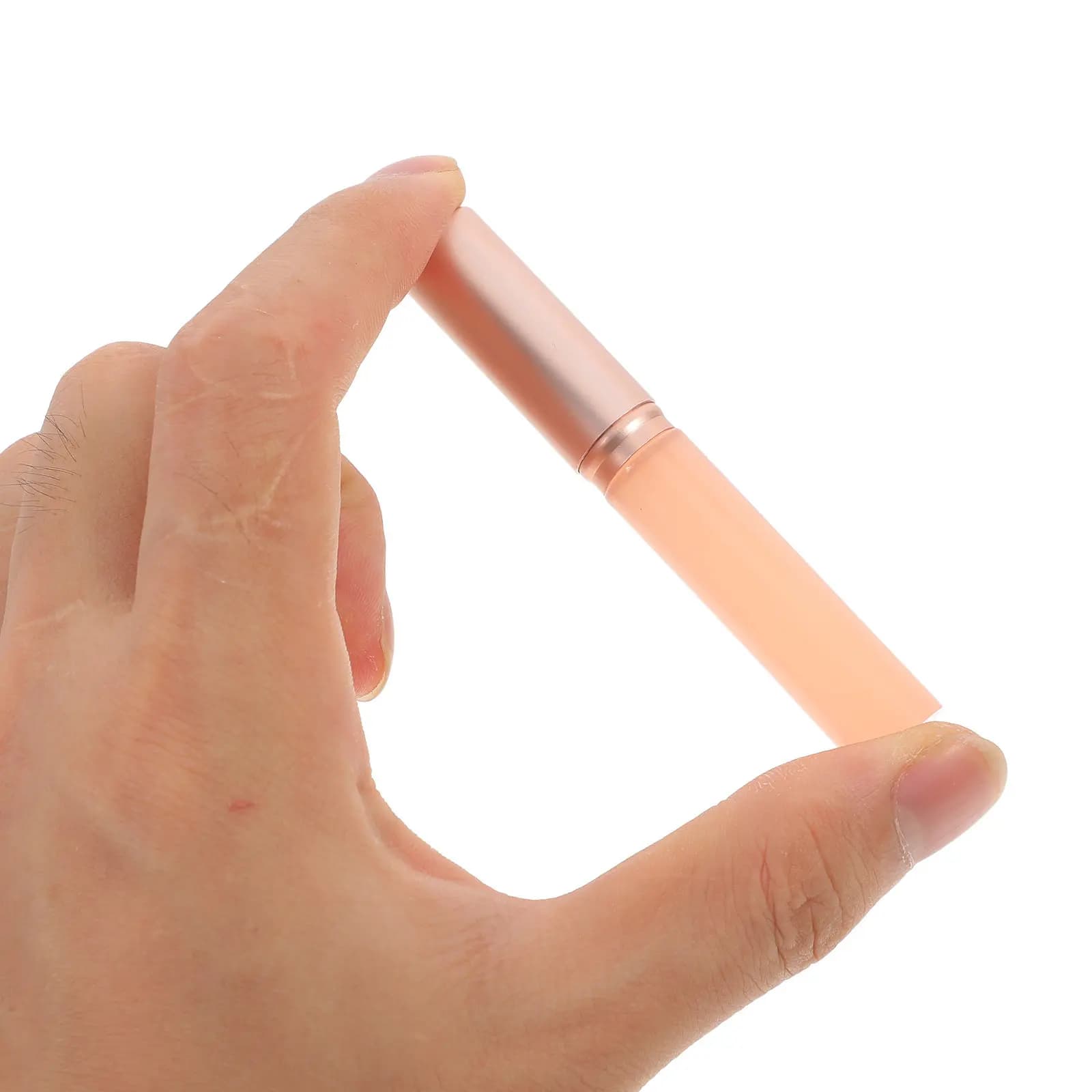 2 silicone lipstick applicators, flexible lip makeup applicators, soft brush with round head, lip balm applicator and lip gloss, portable tool