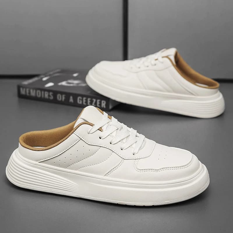 Ciabatte da uomo estive comode antiscivolo, alla moda, per esterni, taglie grandi, sportive, a mezzo piede, sneakers da uomo