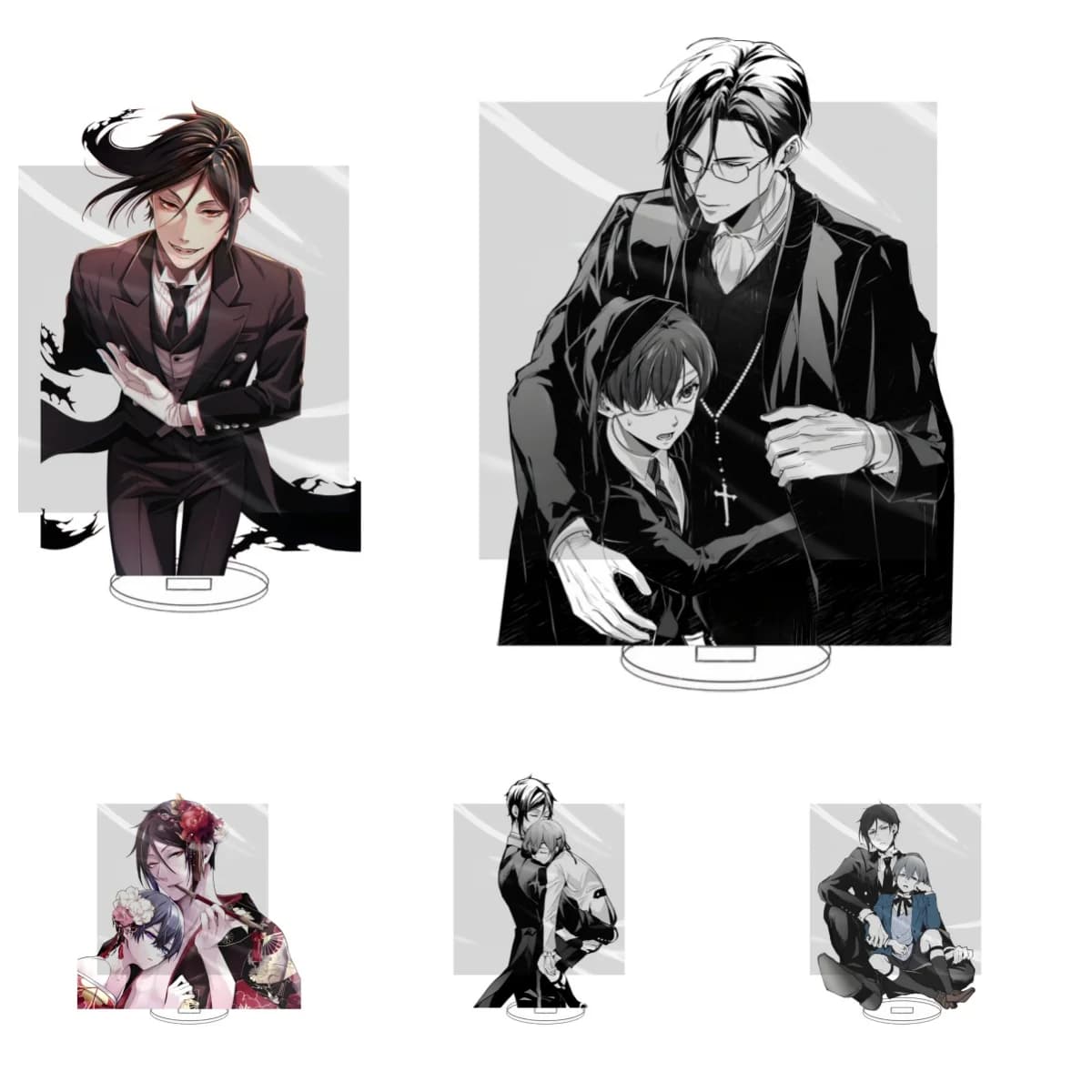 15CM HOT Anime Black Butler Acrilico Stand Modello Personaggi Cosplay Ornamento Accessori Merci Collezione di Natale Regali